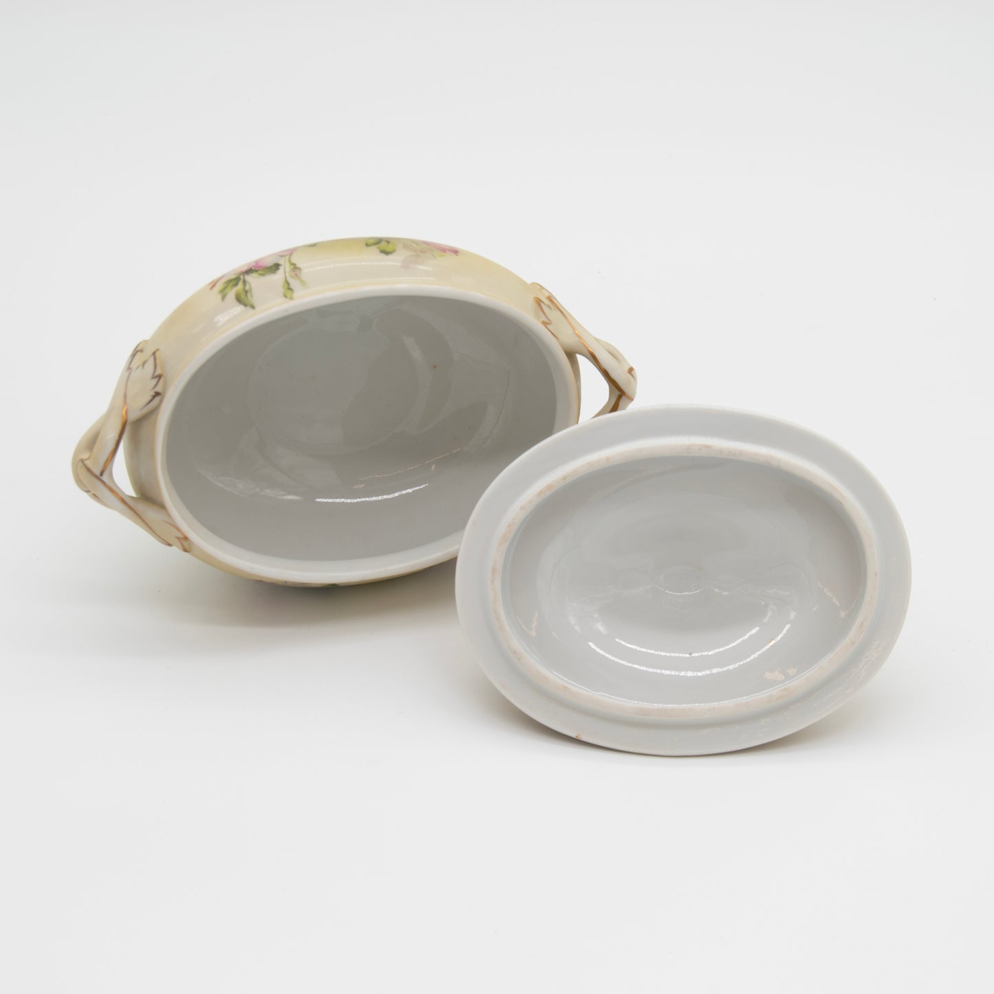 Vintage Nippon Oval Bowl with Lid