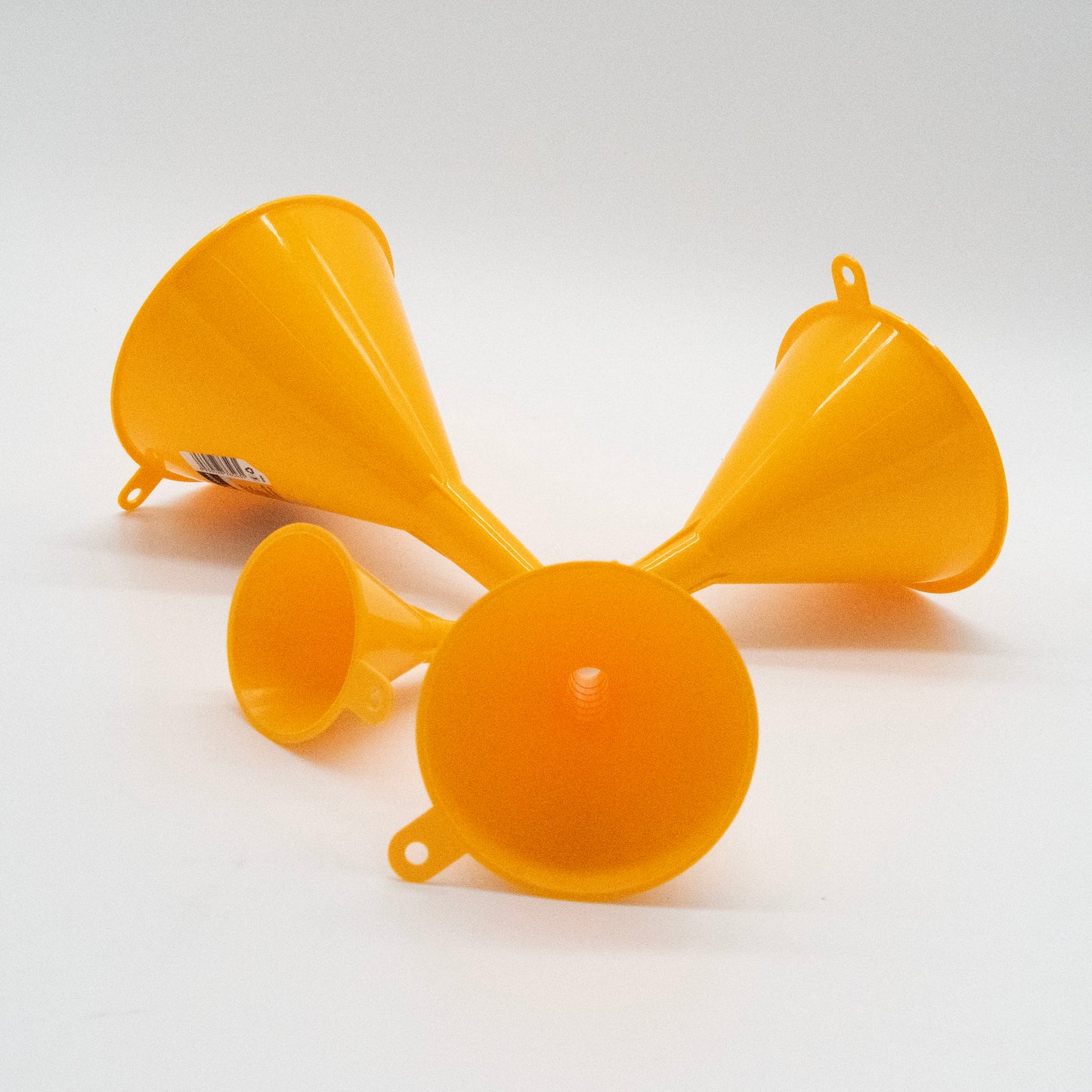 Tolsen 4-Piece Funnel Set – Durable Plastic Funnels for Automotive, Kitchen, and Workshop Use