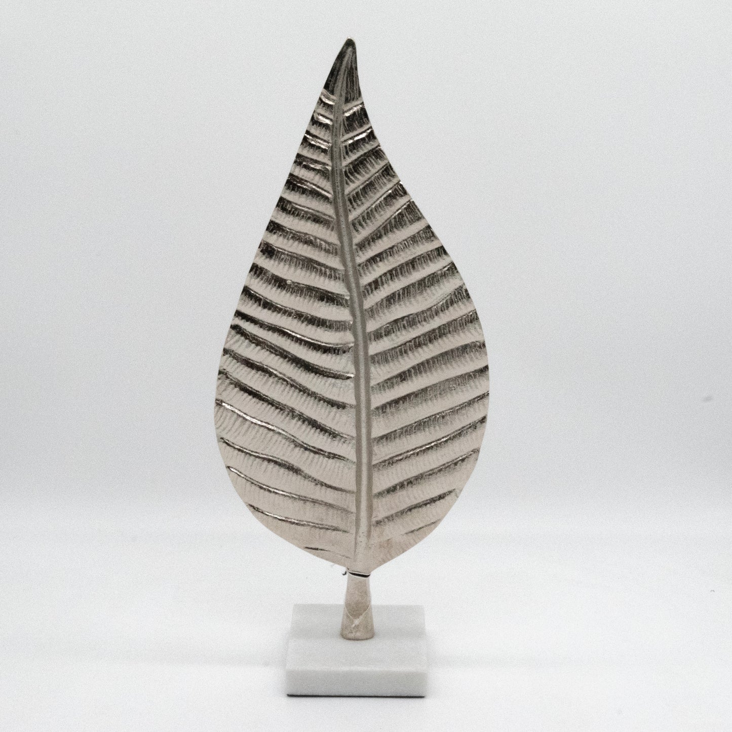 Silver Leaf Decorative Sculpture