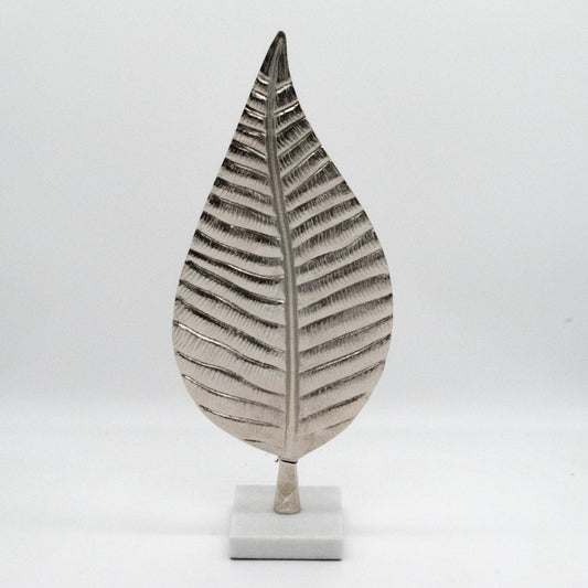 Silver Leaf Decorative Sculpture