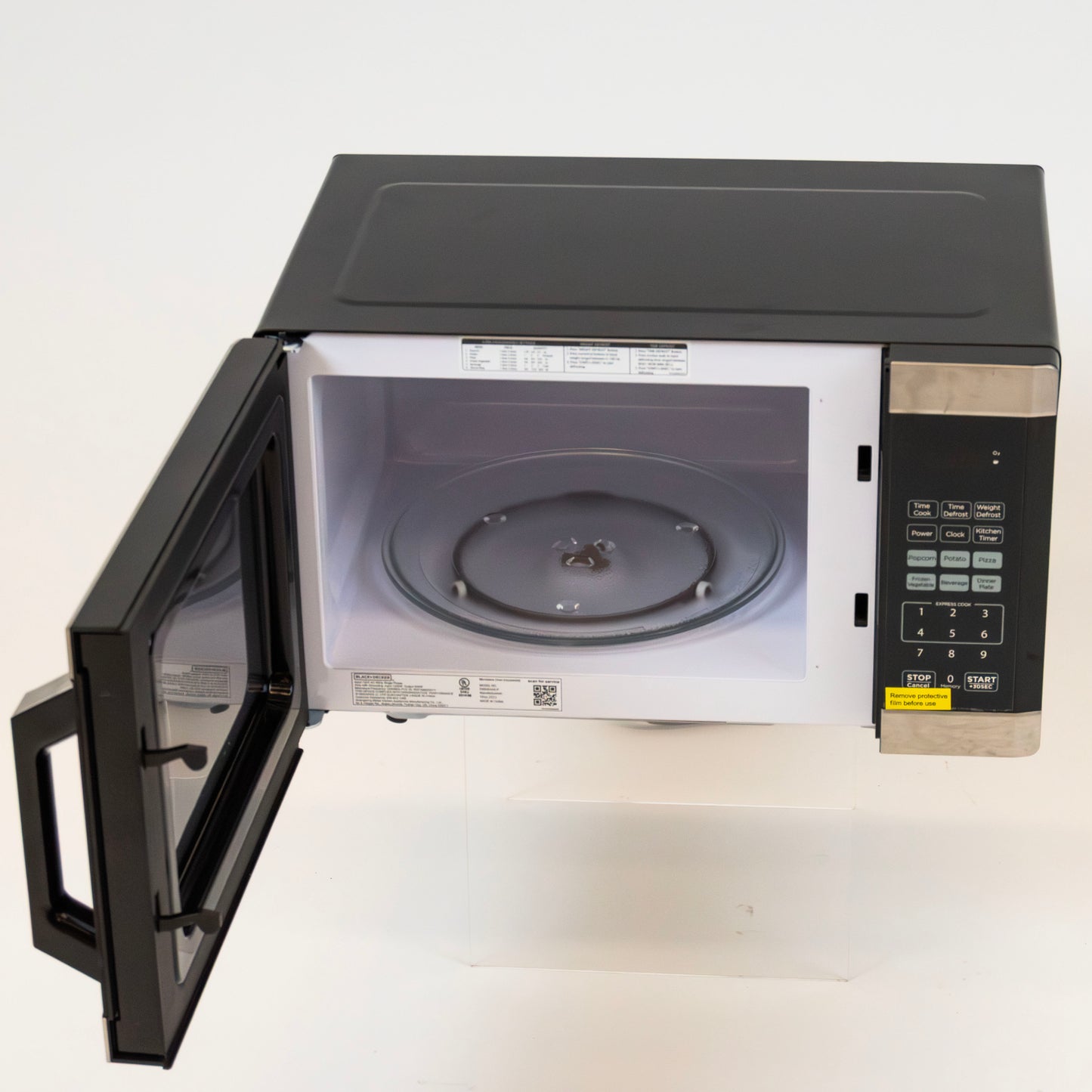 Black+Decker Stainless Steel Microwave