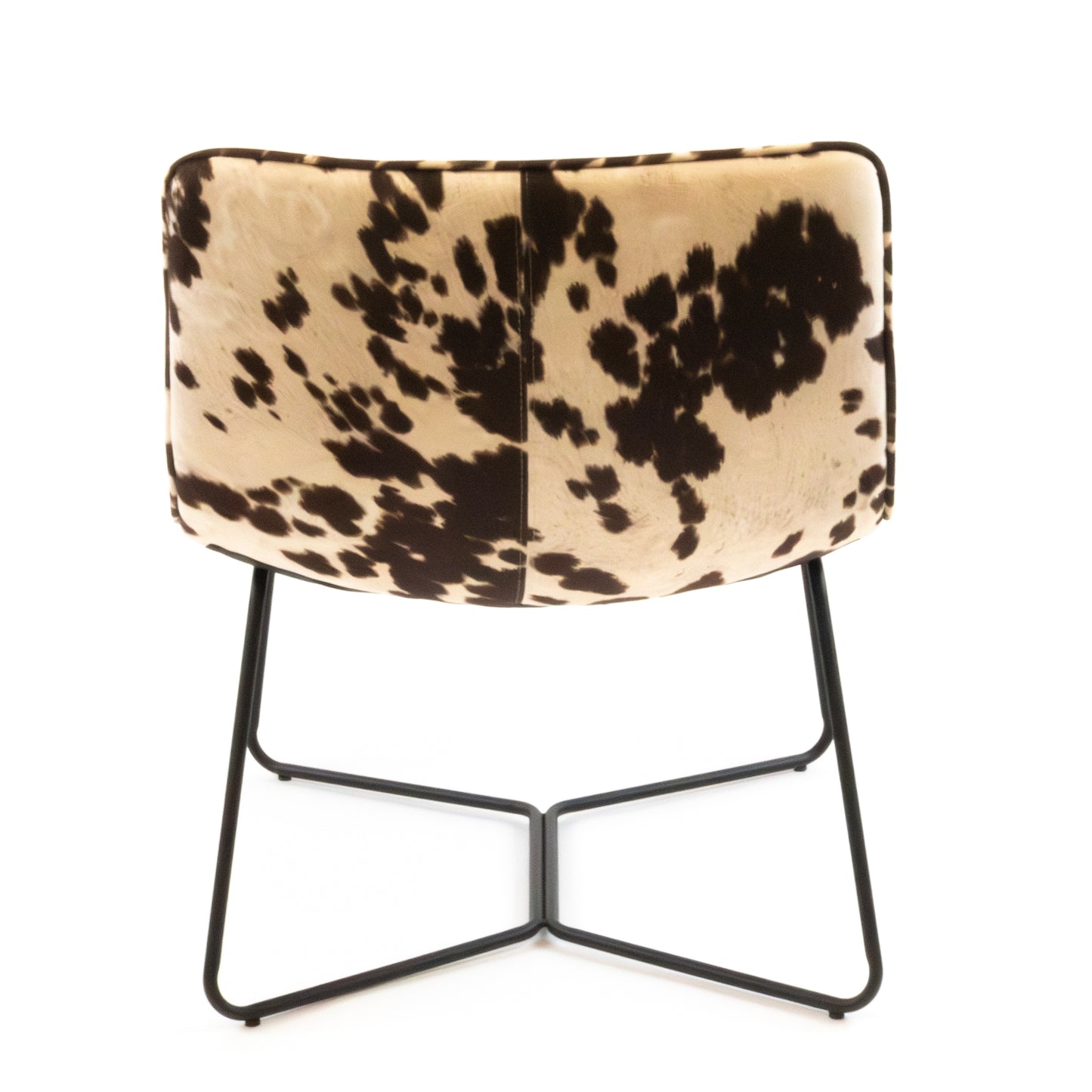 Cowhide Upholstered Accent Chair