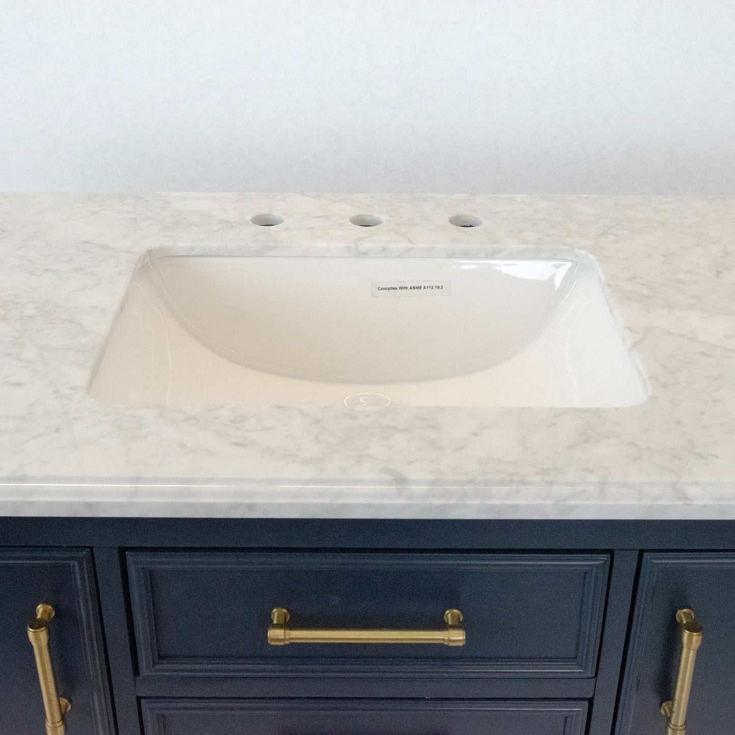 48" Navy Blue Bathroom Vanity with Sink