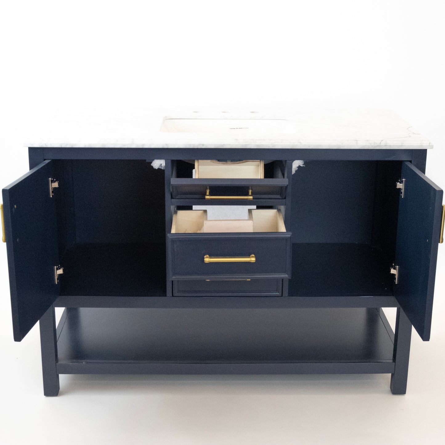 48" Navy Blue Bathroom Vanity with Sink
