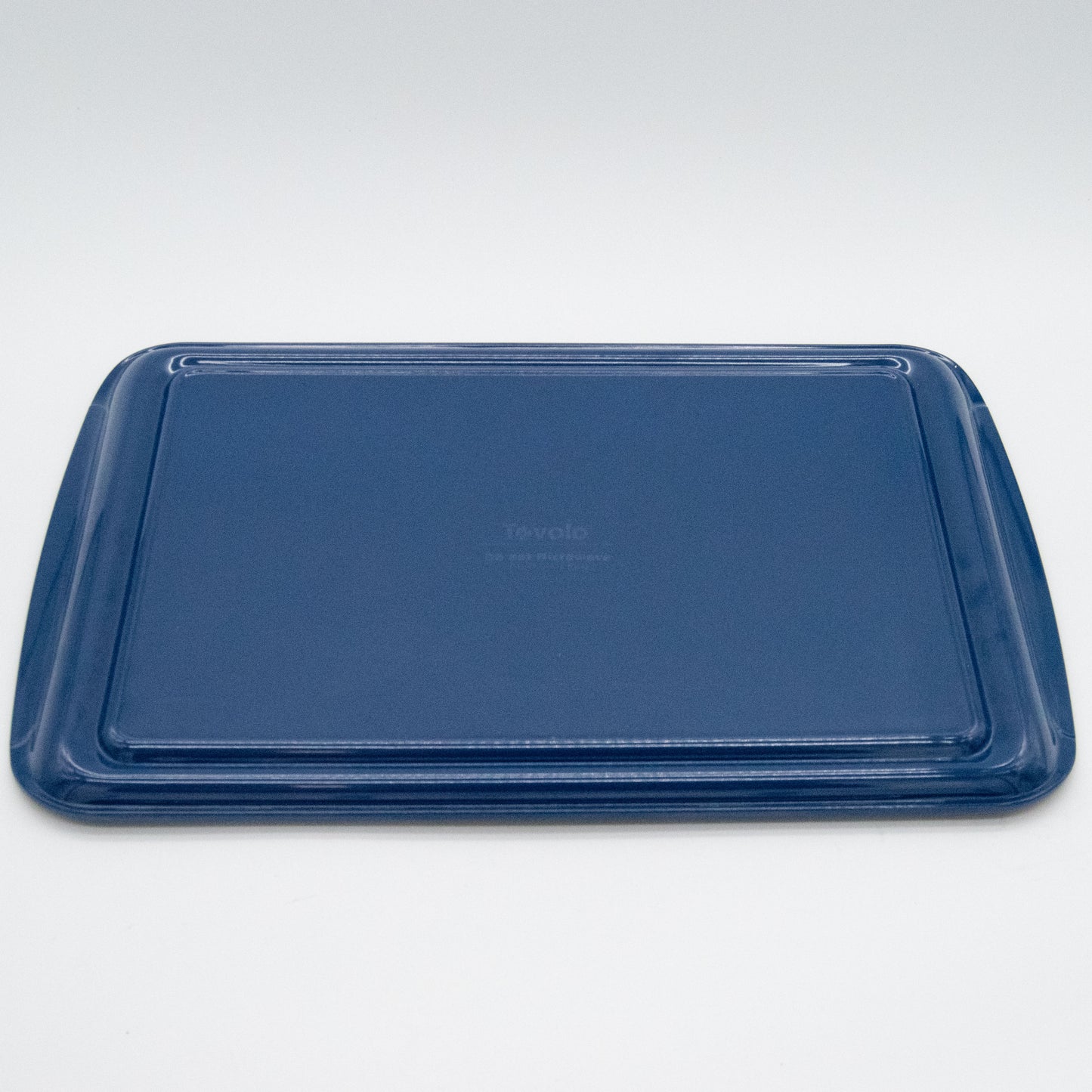 Tovolo Decorative Melamine Serving Tray – Blue Floral Pattern