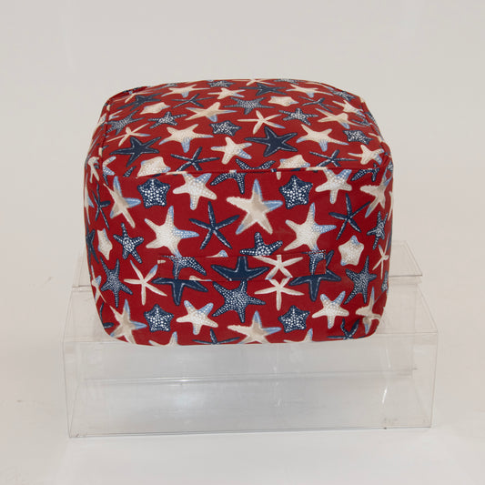 New Red/White/Blue Starfish Ottoman