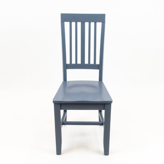 Blue Slat-Back Dining Chairs (Set of 2)