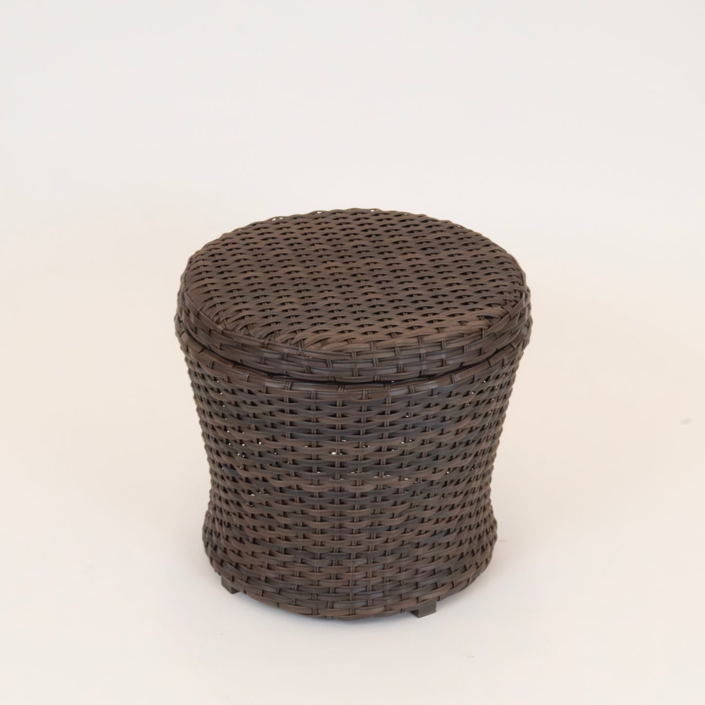 Outdoor Wicker Patio Set with Hidden Ottomans & Storage Table (5-Piece)