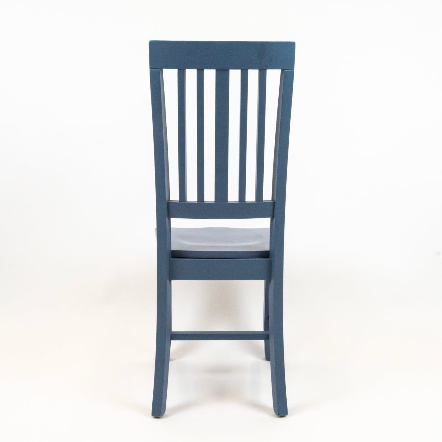 Blue Slat-Back Dining Chairs (Set of 2)