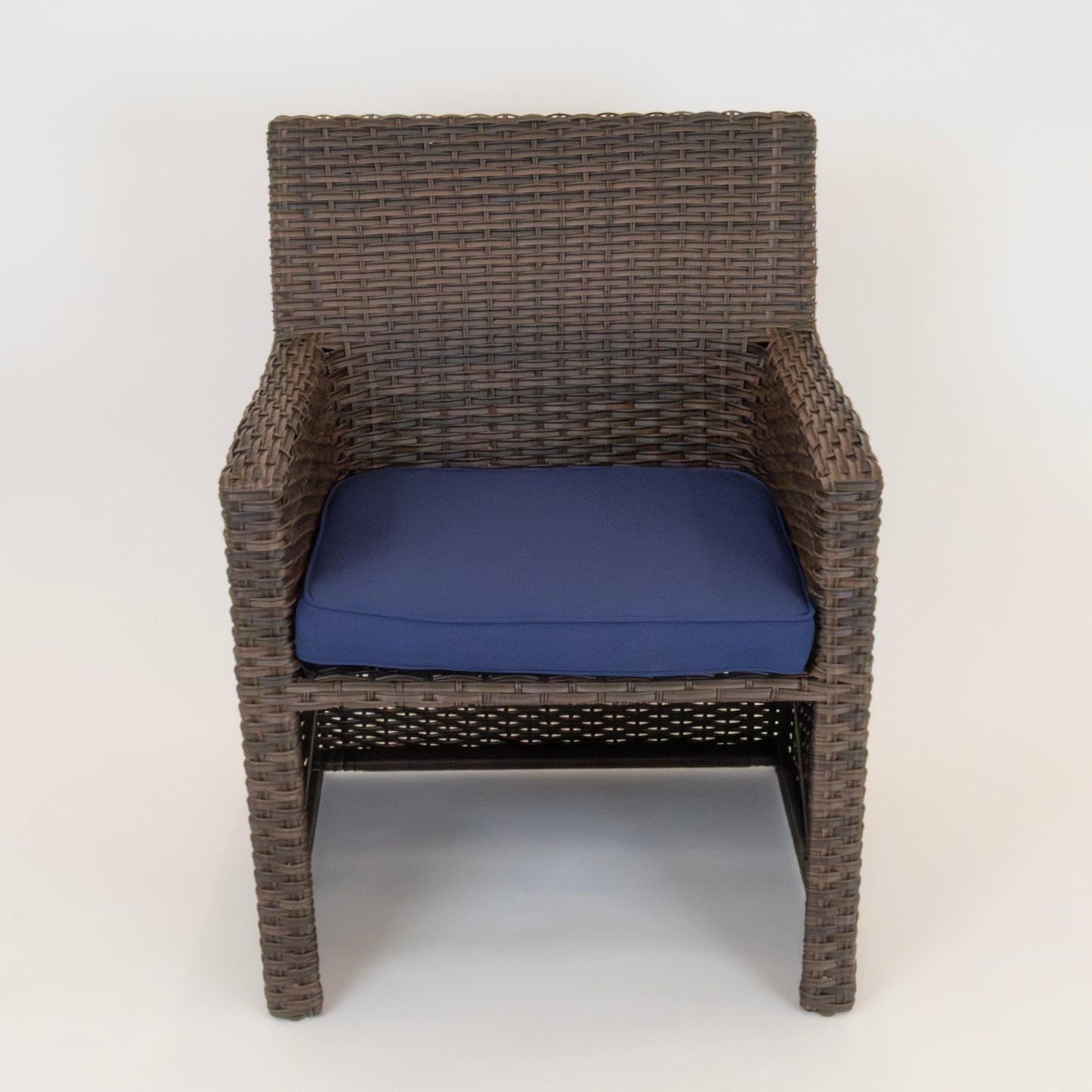 Outdoor Wicker Patio Set with Hidden Ottomans & Storage Table (5-Piece)