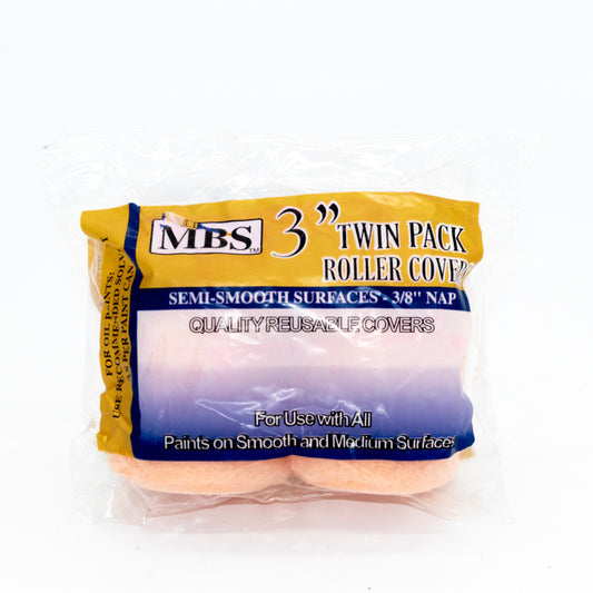 3" Twin Pack Roller Covers