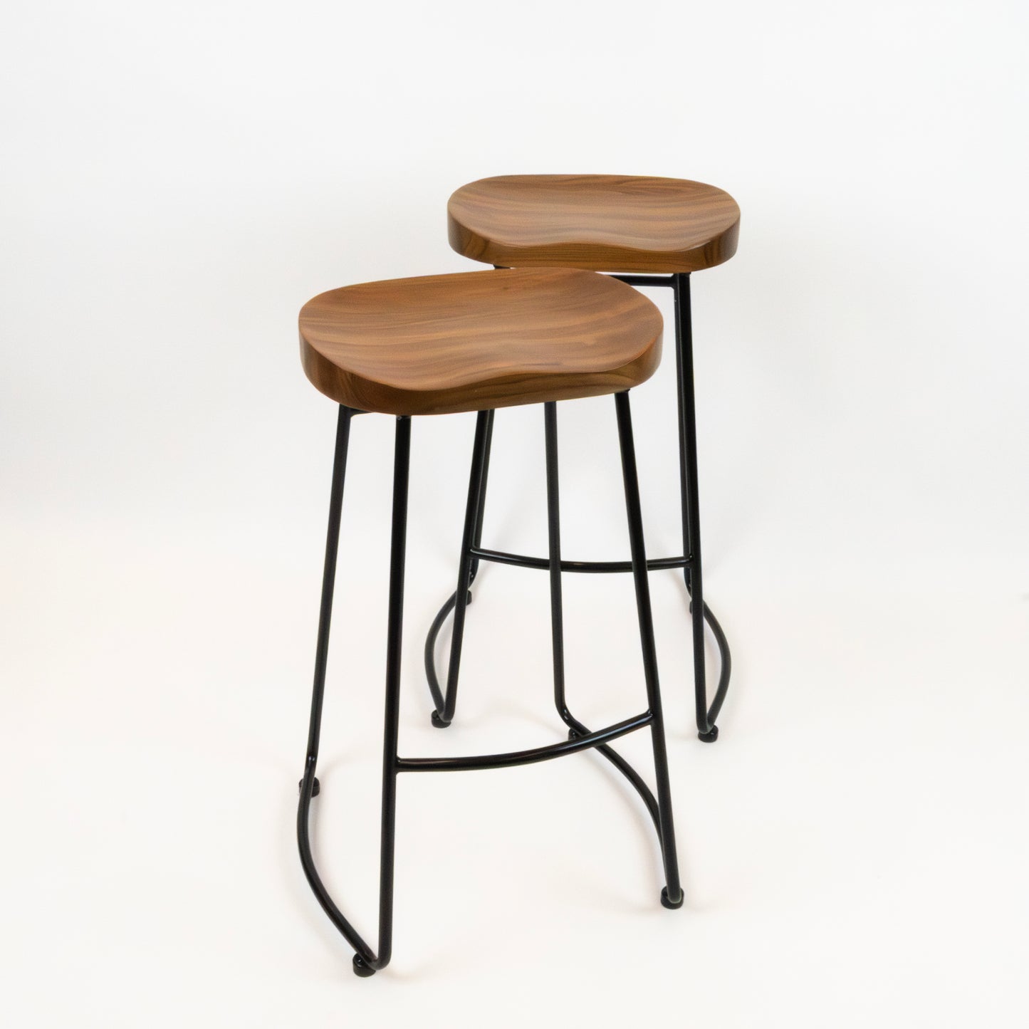 Wood & Metal Bar Stools ( 2)30"