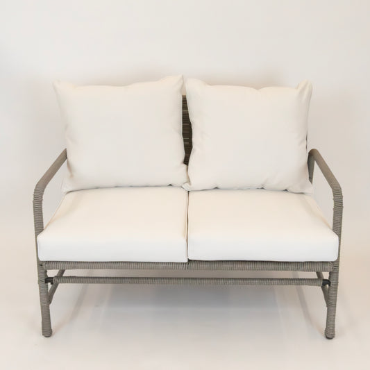 Modern Outdoor Loveseat with Cushions