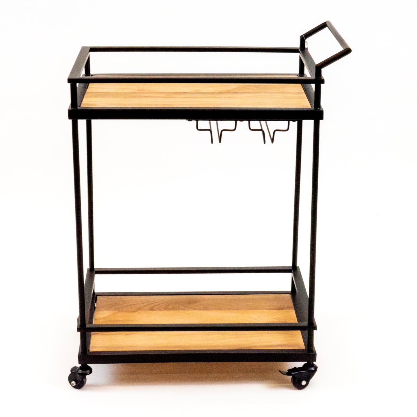 Modern Wood & Metal Bar Cart