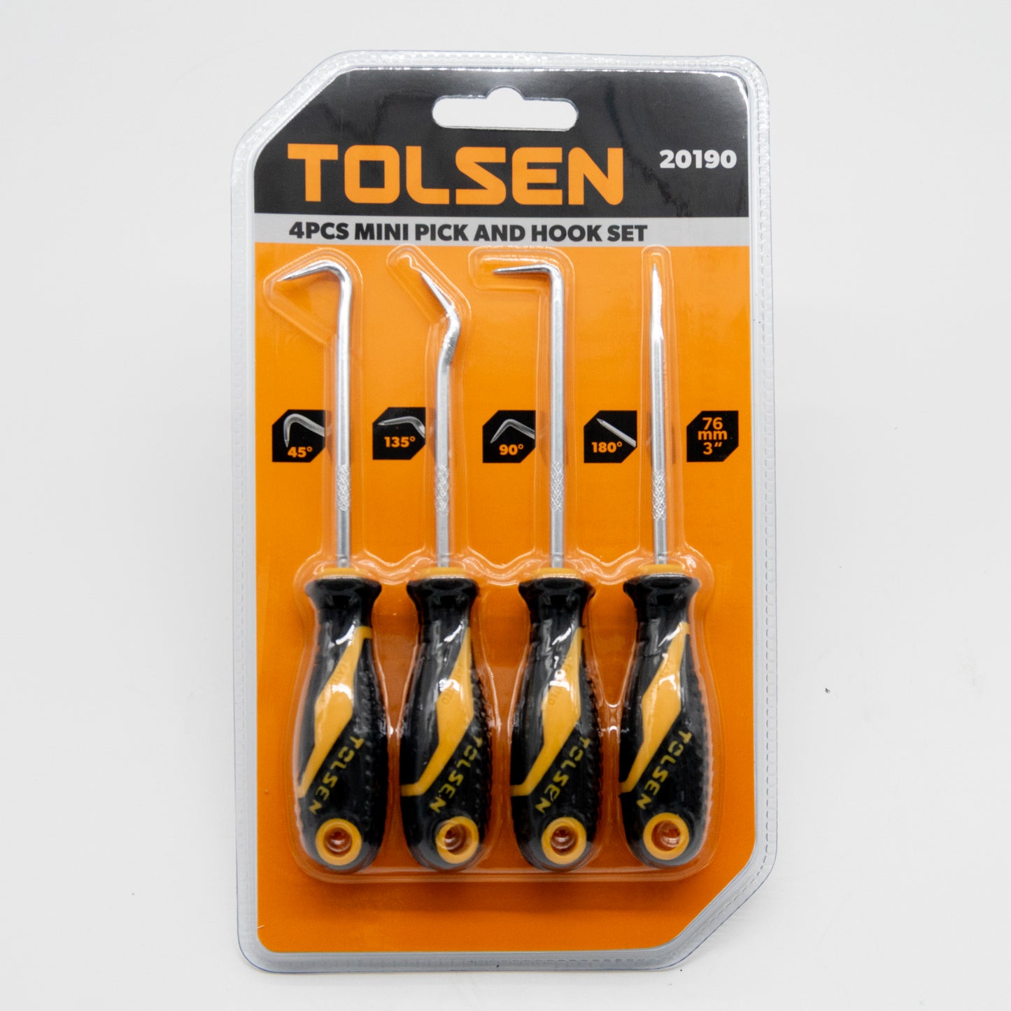 Tolsen 4-Piece Mini Pick and Hook Set