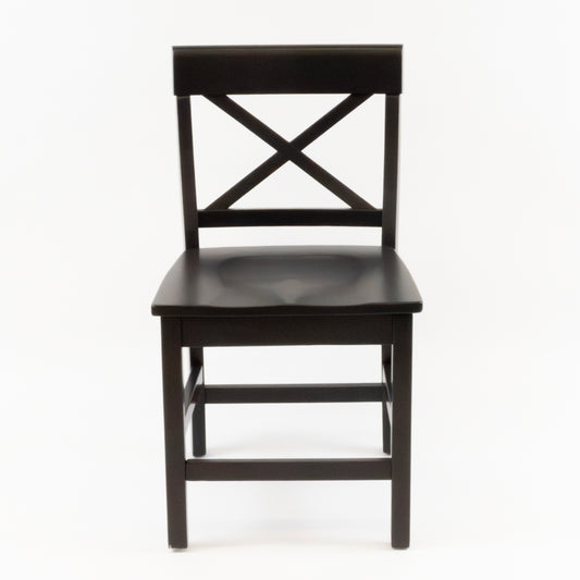 Classic Black X-Back Dining Chair (Set of 2)
