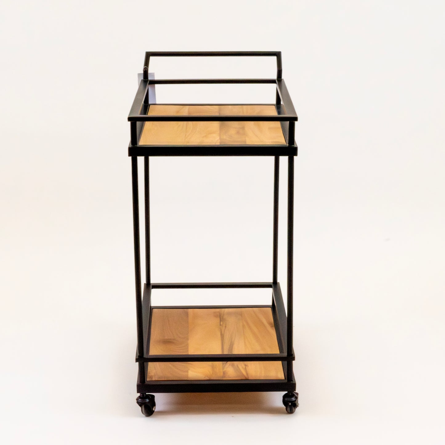 Modern Wood & Metal Bar Cart