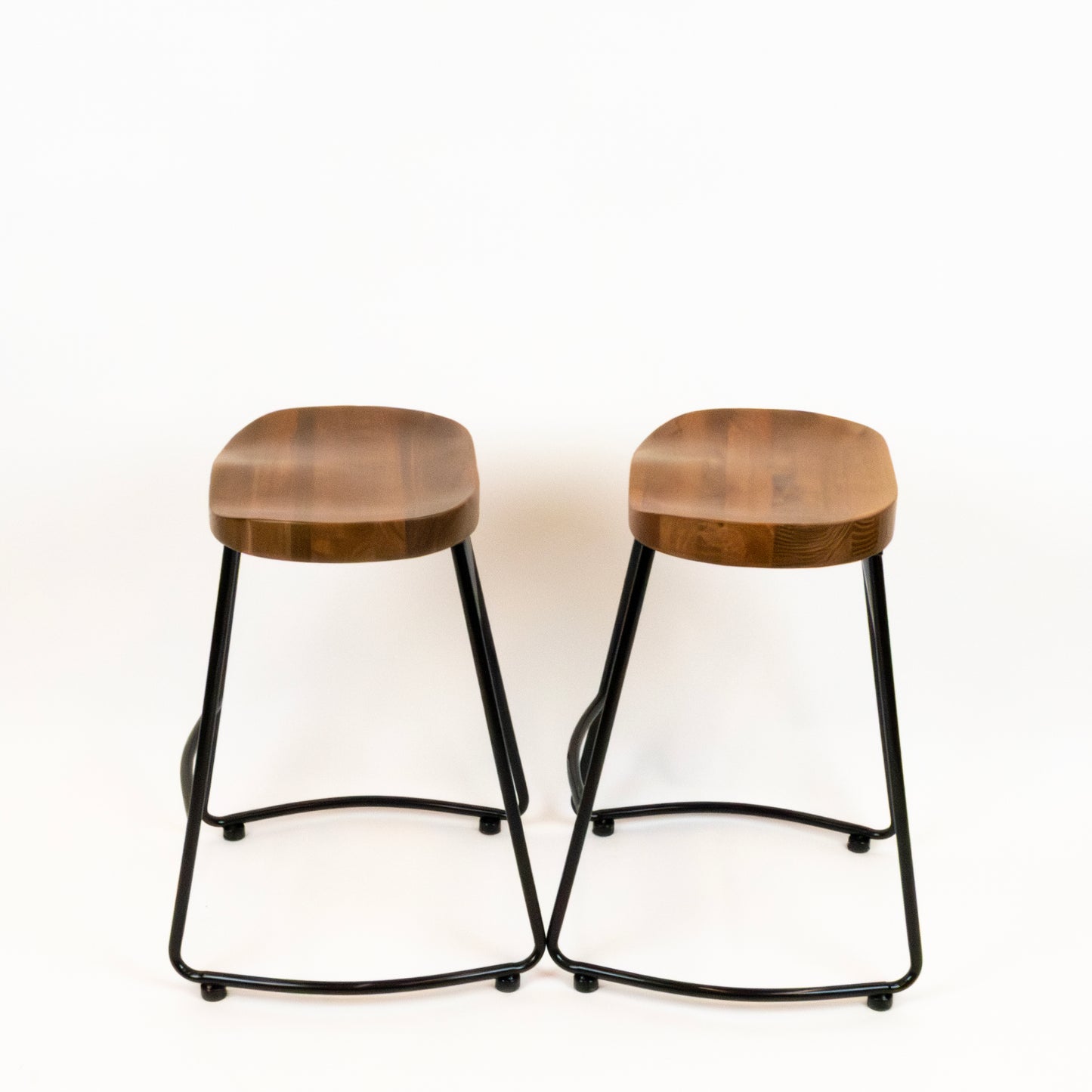 Wood & Metal Counter Stools (2) 24"