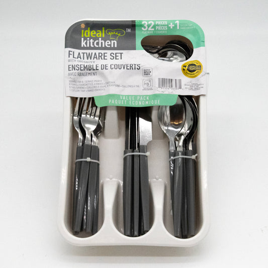 Ideal Kitchen™ 32-Piece Flatware Set with Organizer