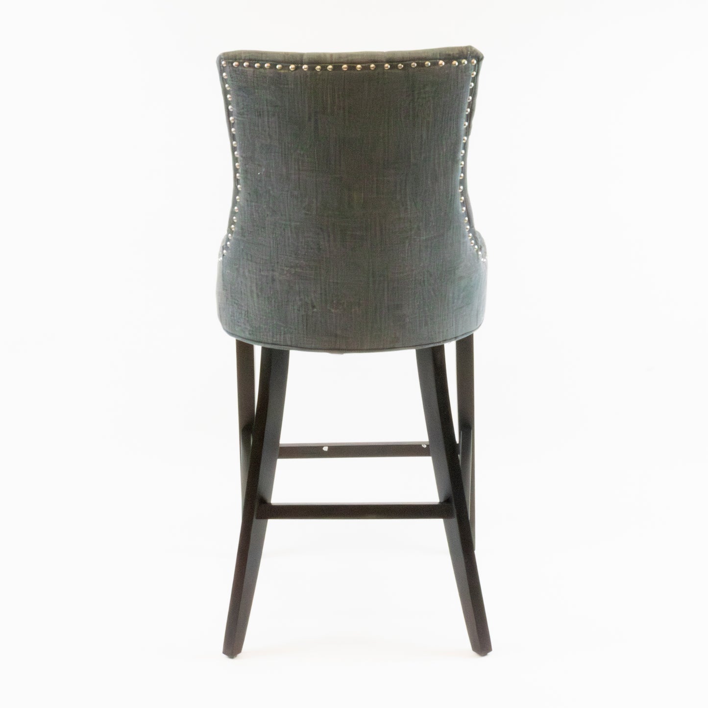 Tufted Upholstered Charcoal Barstool (Set of 2)