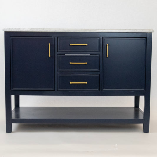 48" Navy Blue Bathroom Vanity with Sink